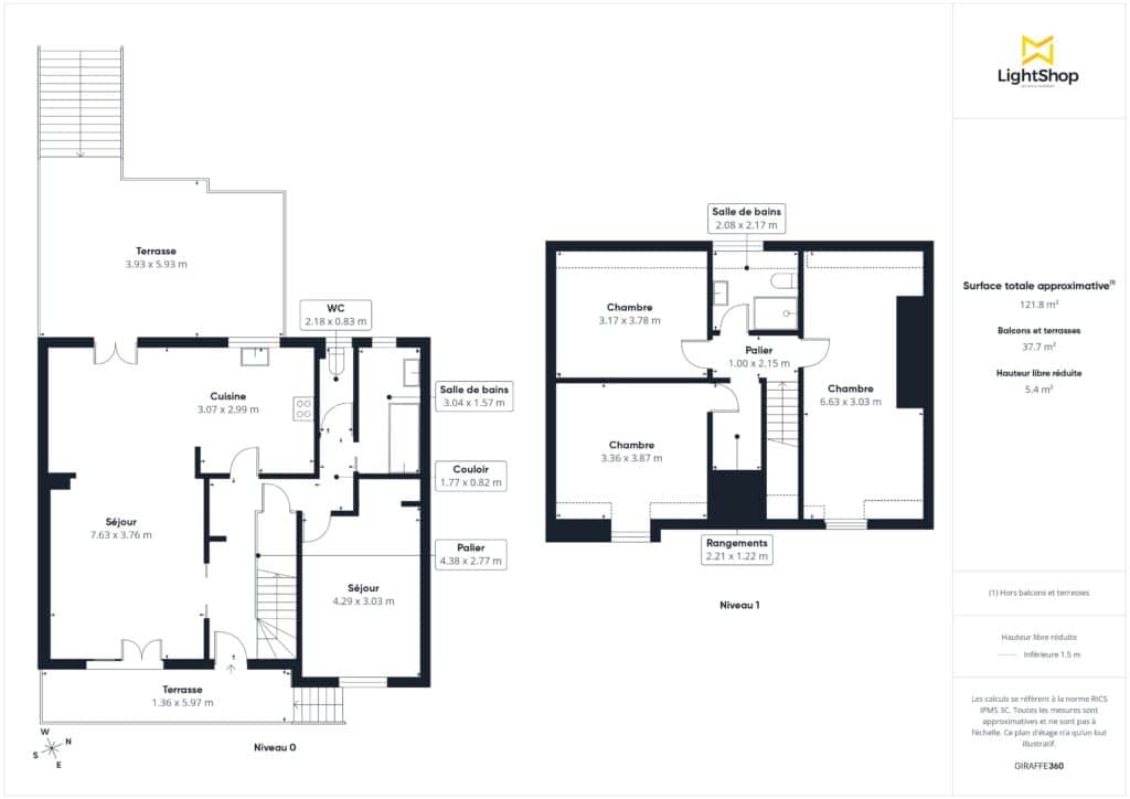 Plan Giraffe360 appartement