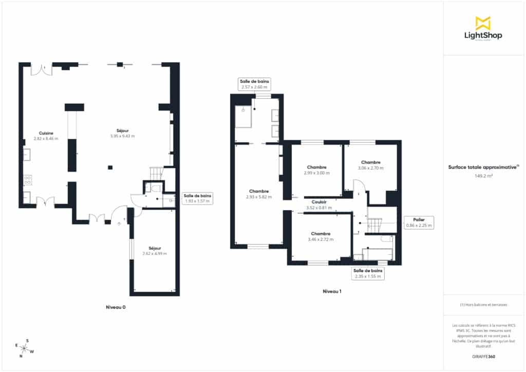 Plan Giraffe360 Etages exemple